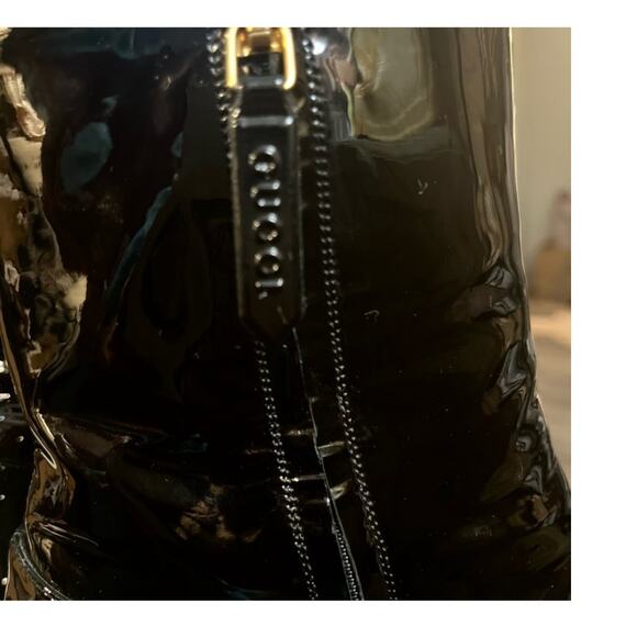 Gucci GG Marmont Patent Leather Ankle Boots size 38.5 (8.5) - Picture 7 of 7